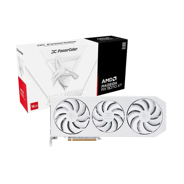 RX 9070 XT POWERCOLOR Hellhound-White